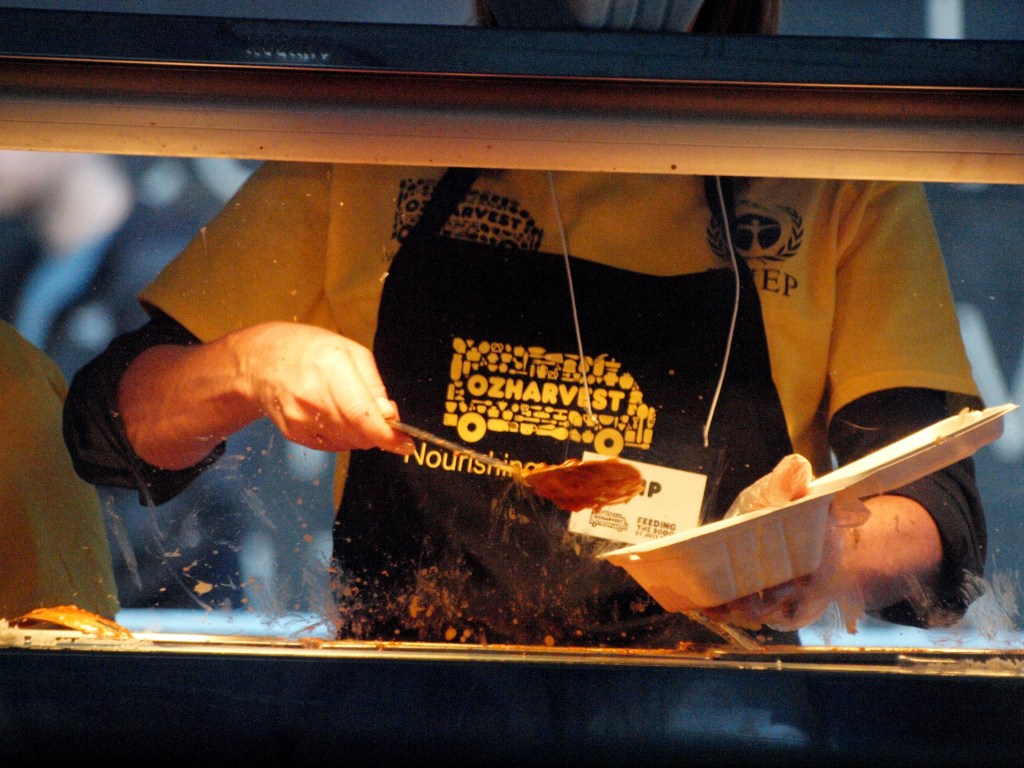 The OzHarvester serving up a feast